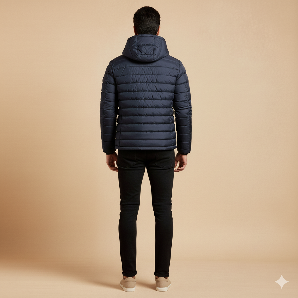 Men's Lightweight Puffer Jacket Deep Indigo